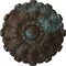 Ekena Millwork Durham Ceiling Medallion (Fits Canopies up to 4 1/4"), 31"OD x 1 1/2"P, Bronze Blue Patina CM31DUBBS - alternate 1